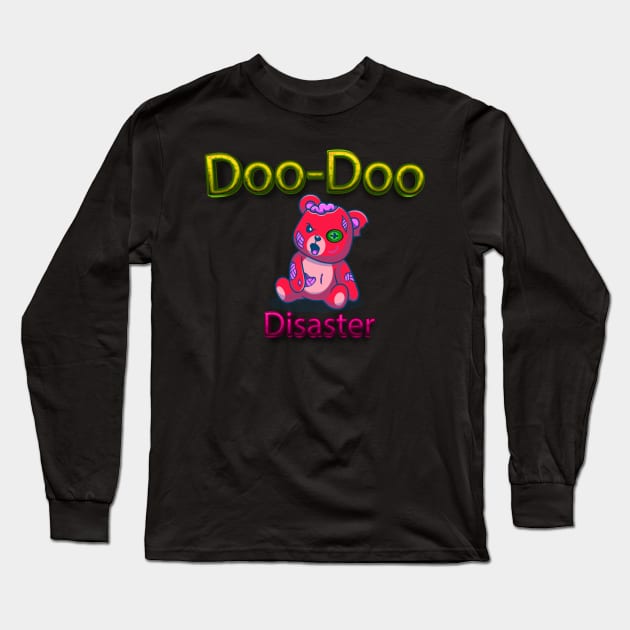 Doo-Doo Dool Bear Zombie Halloween Furry Friends  Animal-Inspired Halloween Prints Long Sleeve T-Shirt by Mirak-store 